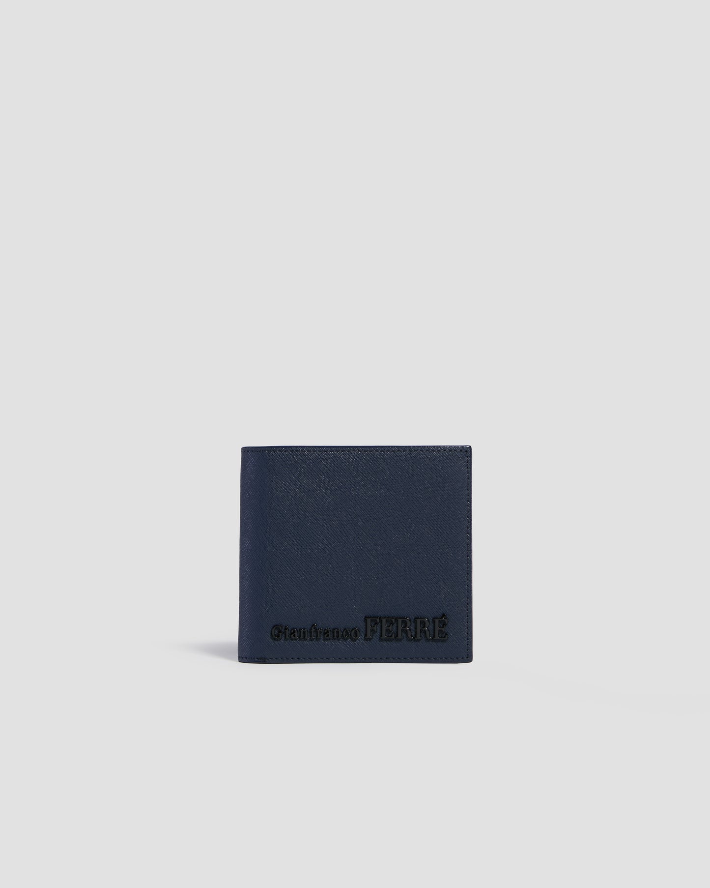 Monochrome Textured Bifold Wallet - Eight Slots