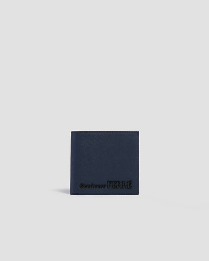 Monochrome Textured Bifold Wallet - Eight Slots