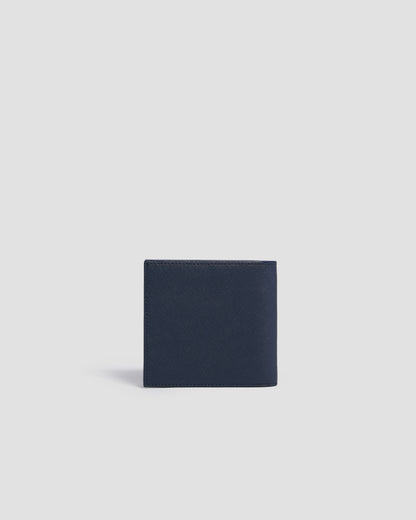 Monochrome Textured Bifold Wallet - Eight Slots