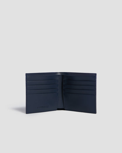 Monochrome Textured Bifold Wallet - Eight Slots