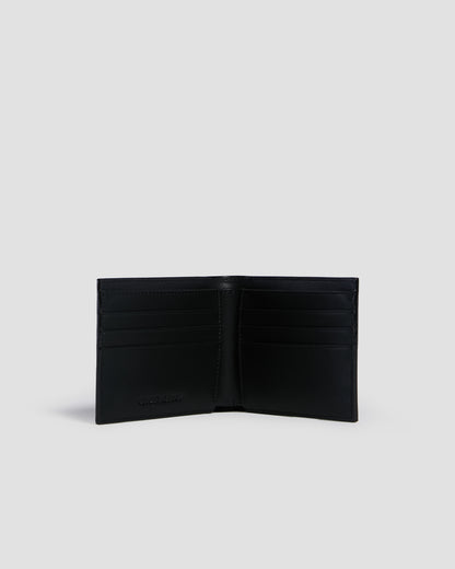 Embellished Textured Bifold Wallet - Six Slots