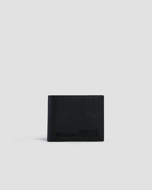 Embellished Textured Bifold Wallet - Six Slots