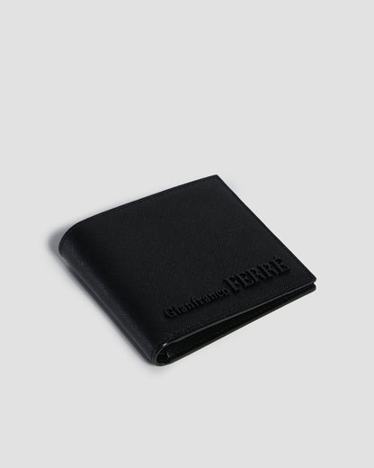 Embellished Textured Bifold Wallet - Six Slots