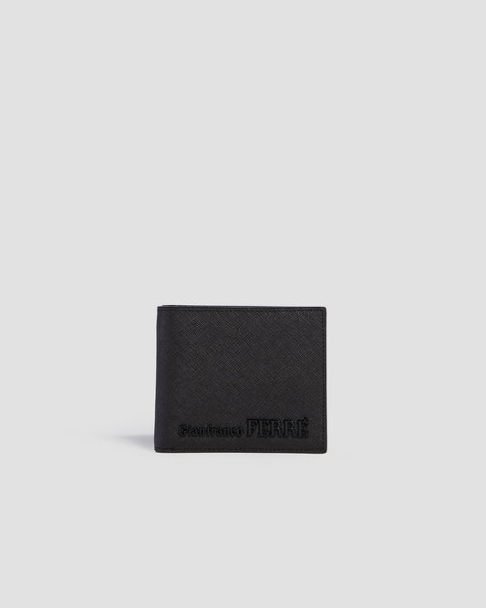 Embellished Textured Bifold Wallet - Six Slots