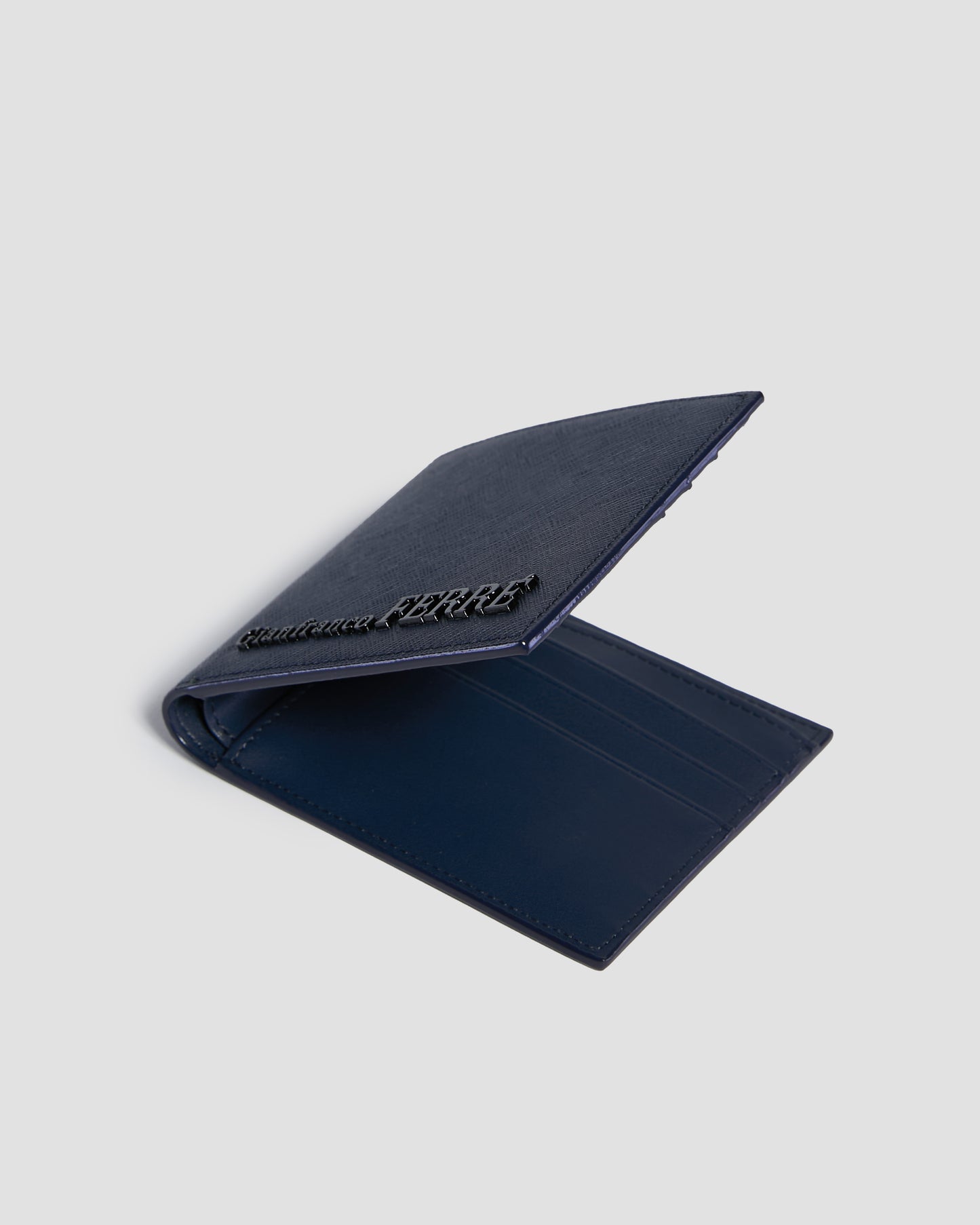Embellished Textured Bifold Wallet - Six Slots