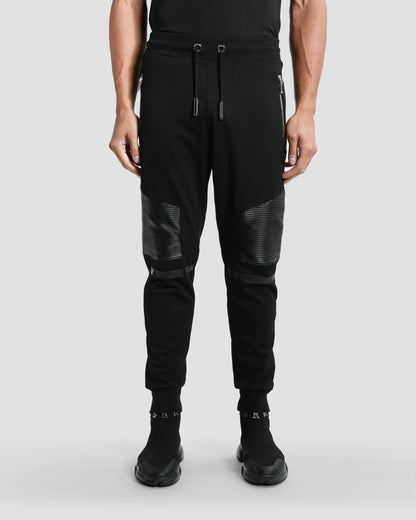 Leather Paneled Track Pants