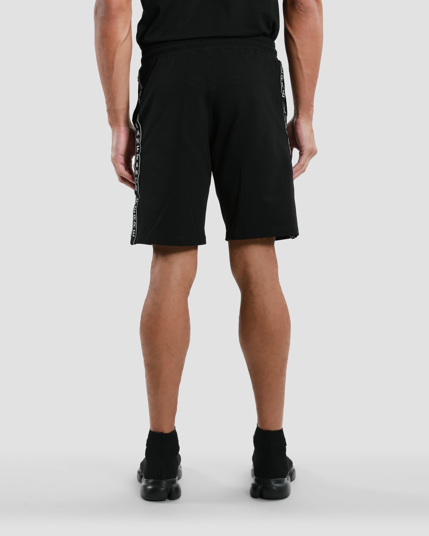 Brand Tapered Side Track Shorts