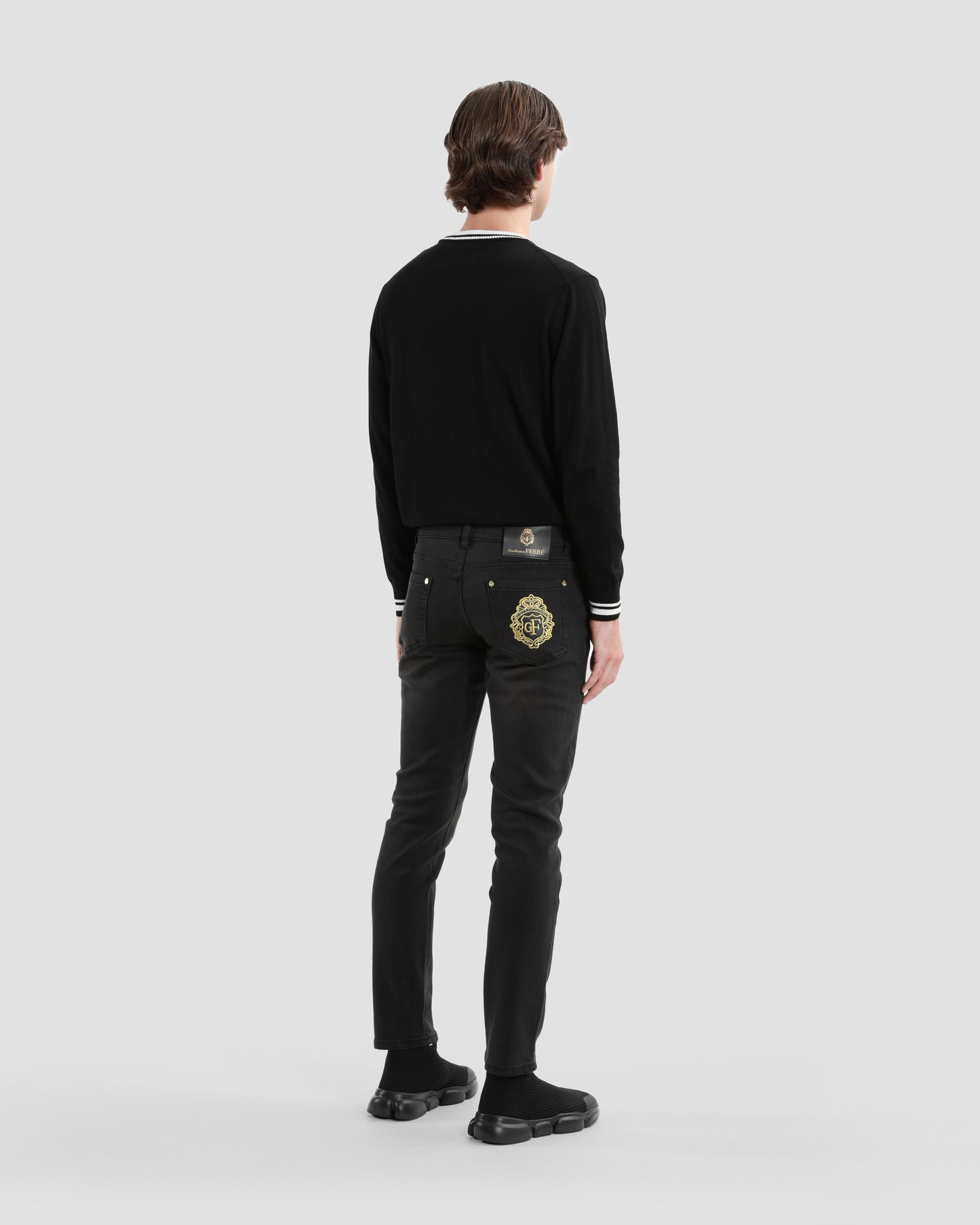 Solid Tone Slim Fit Jeans