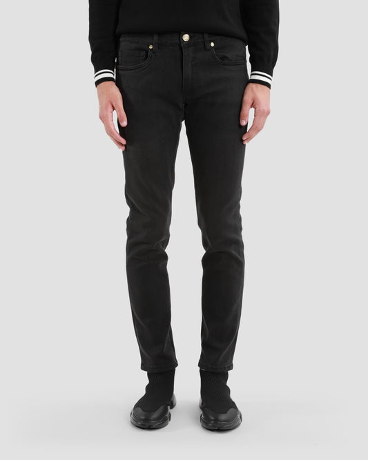 Solid Tone Slim Fit Jeans
