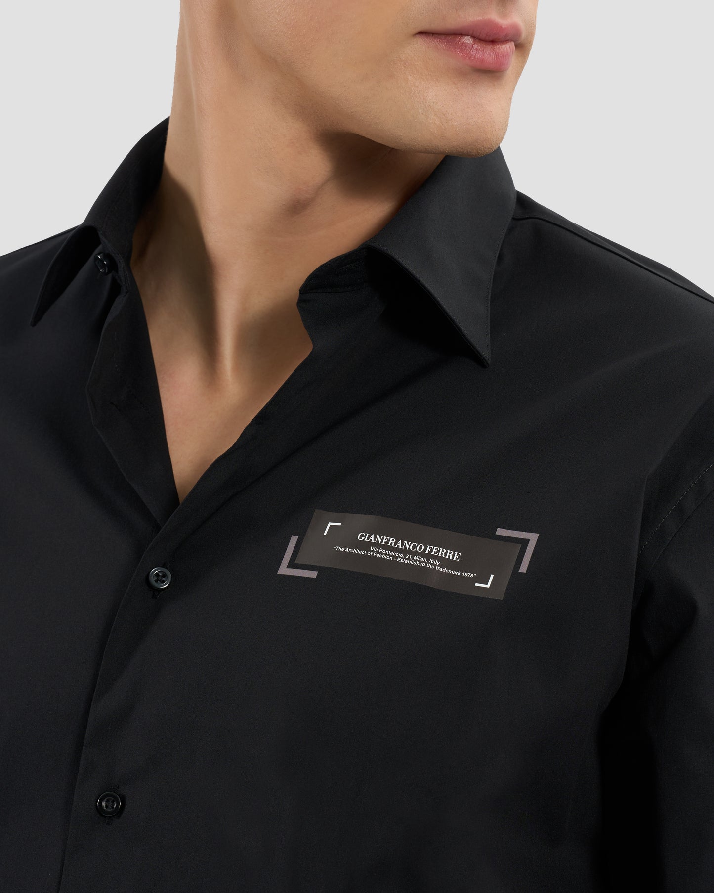 Brand Printed Chest Shirt