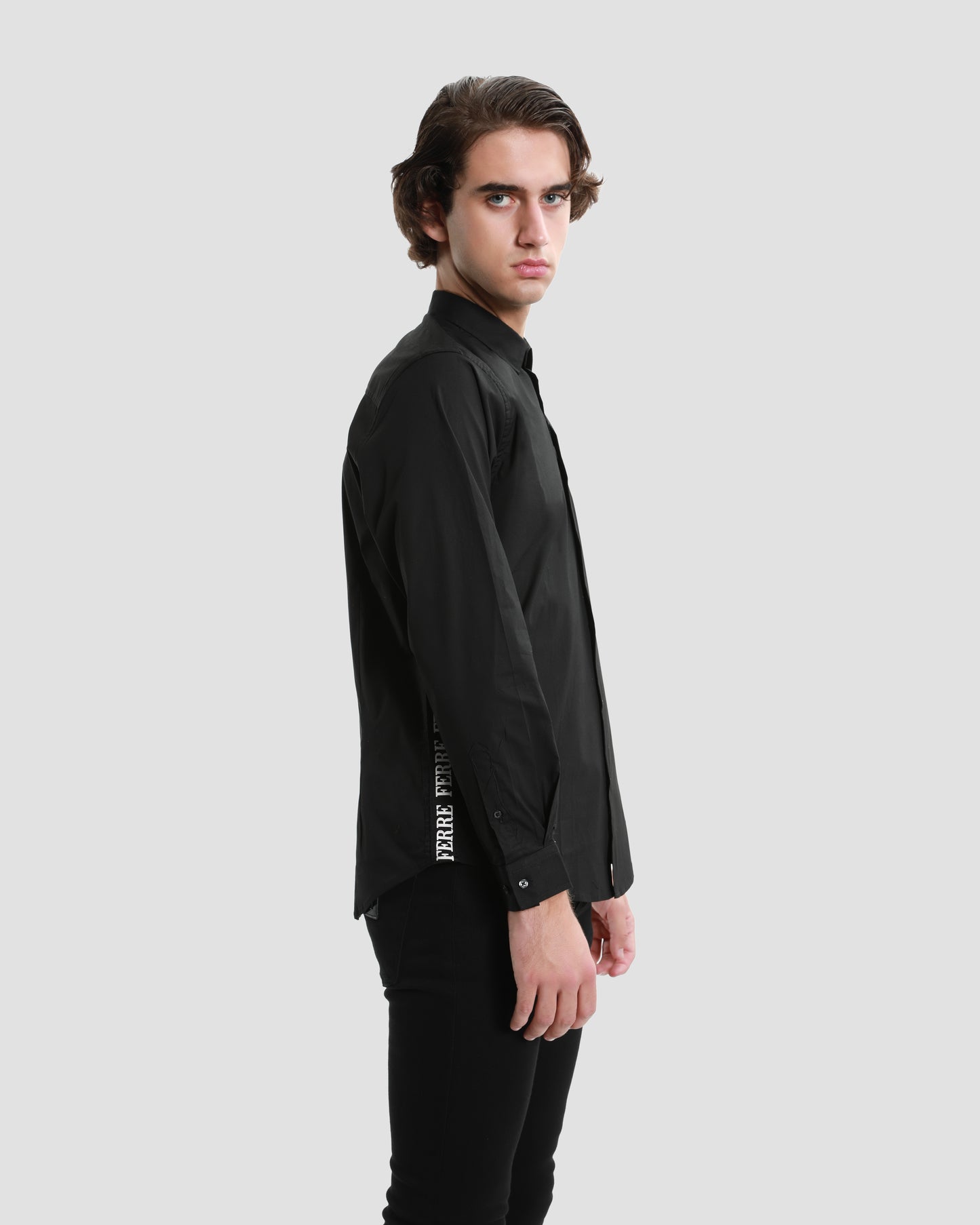 Side Logo Tapered Shirt