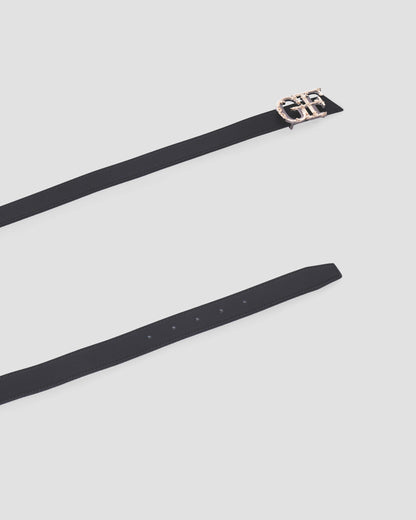 Baroque Logo Leather Belt