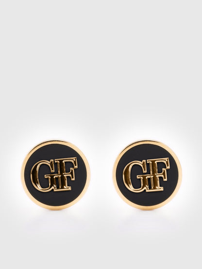 GF Circle Stud Earrings