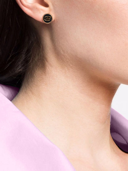 GF Circle Stud Earrings