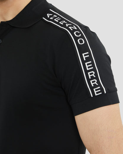 Logo Tape Sleeves Polo Shirt