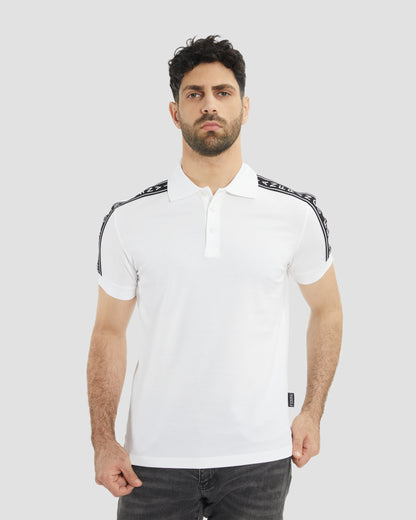 Logo Tape Sleeves Polo Shirt