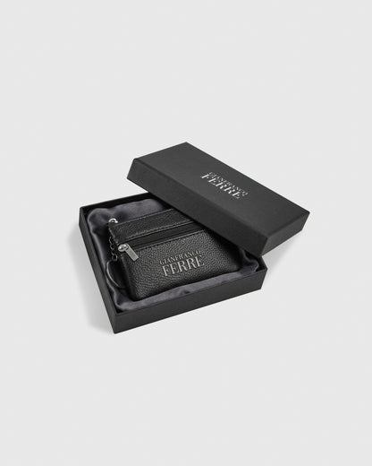Gianfranco Ferre Textured Leather Coin Pouch