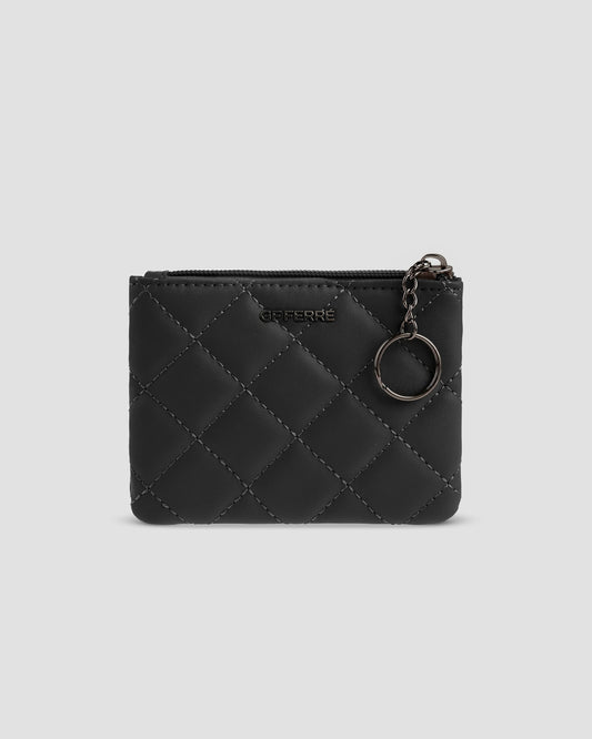 GF Ferre Monaco Quilted Leather Coin Pouch