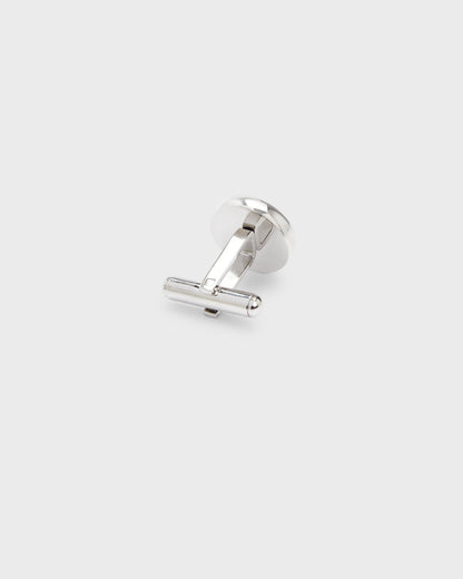 Logo-Engraved Round Cufflinks