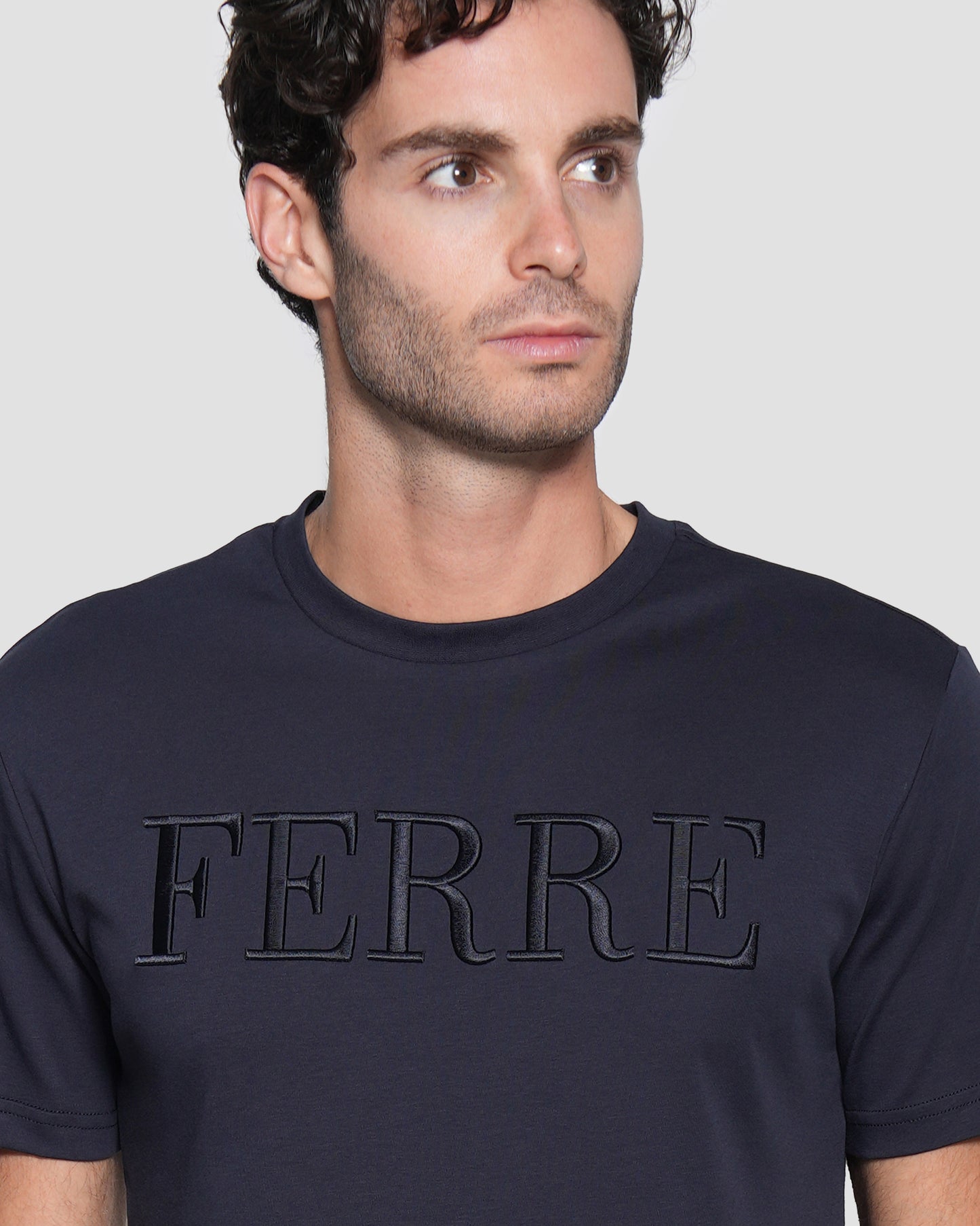 Ferré Logo Embroidery T-Shirt