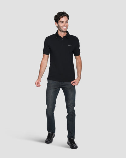 Rubber Logo Patch Polo Shirt