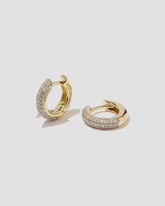 GF Ferre Aurora Pavé Huggie Earrings