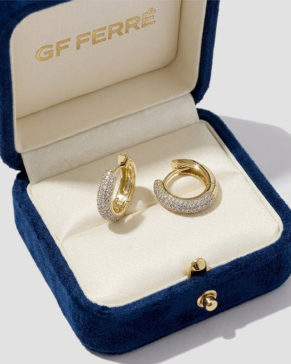 GF Ferre Aurora Pavé Huggie Earrings