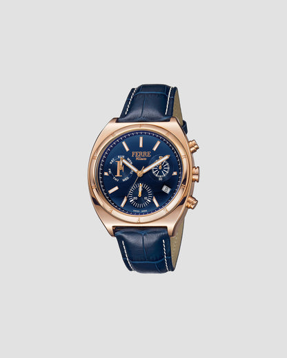 Leather Band Analog Watch