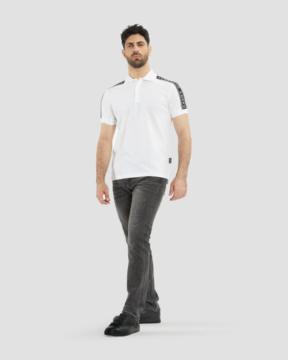 Logo Tape Sleeves Polo Shirt