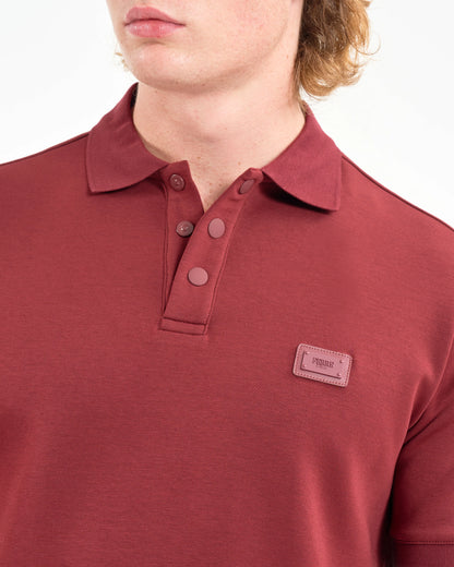 Crimson Red Plaque Polo Shirt
