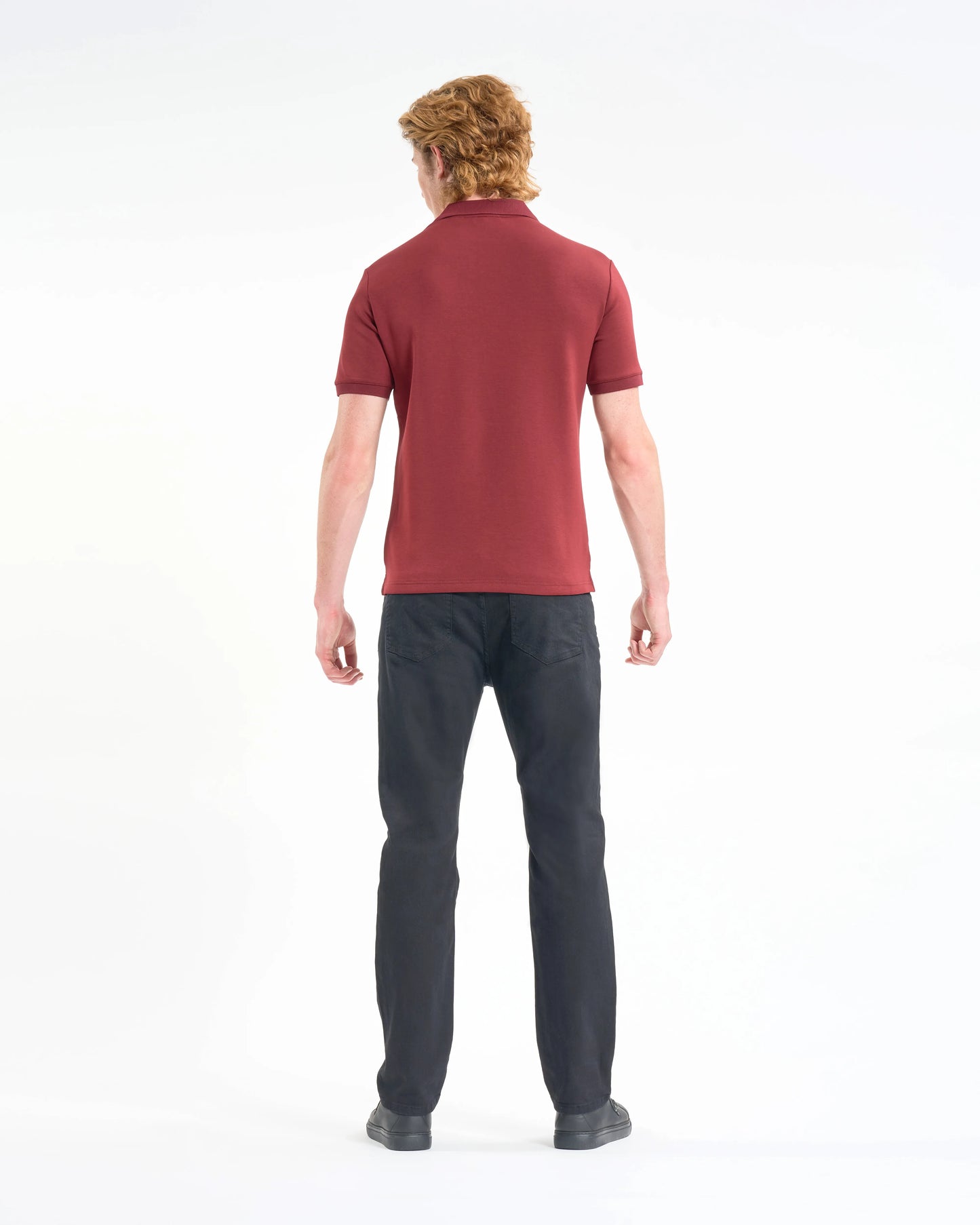 Crimson Red Plaque Polo Shirt