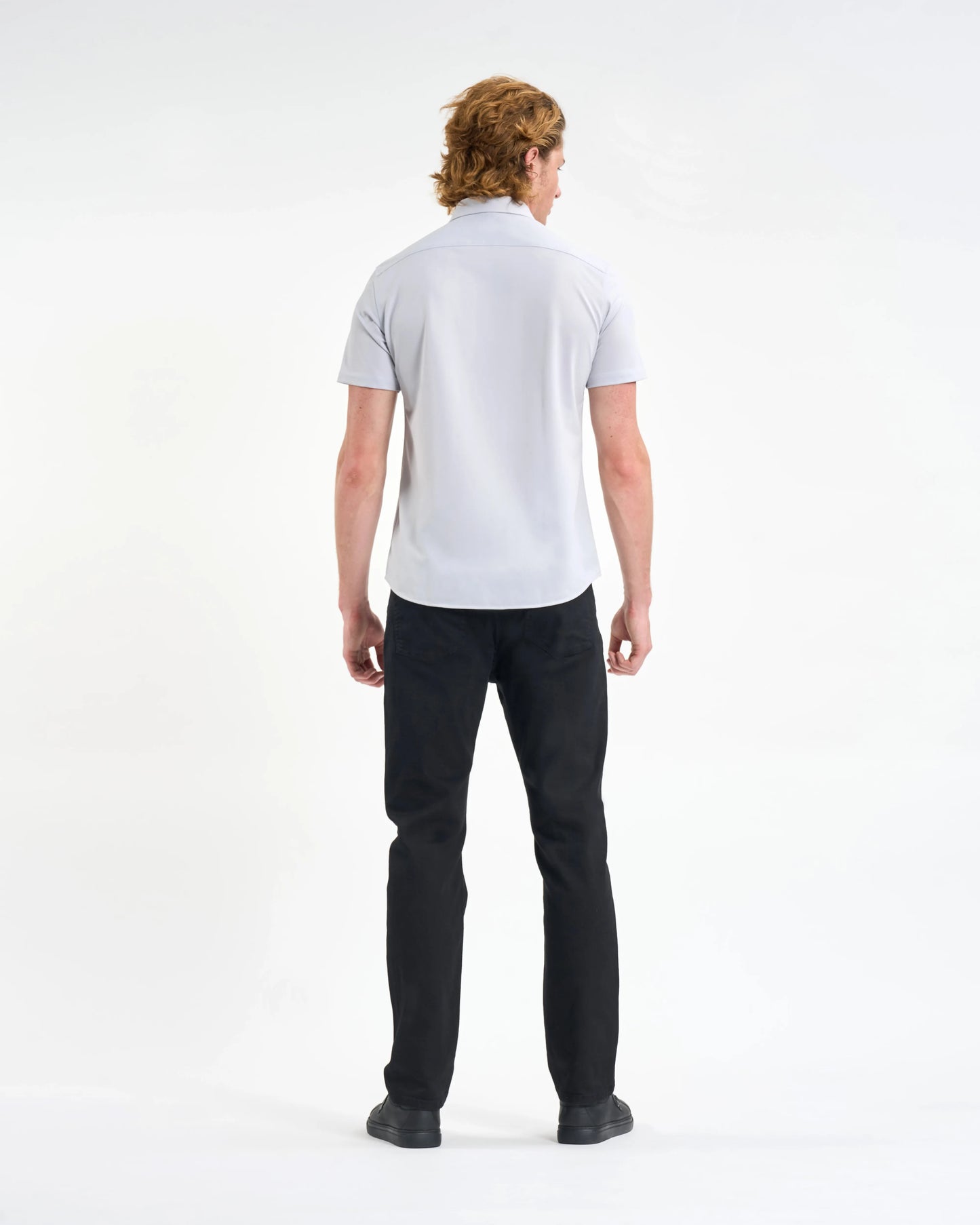 Light Mist Embroidered Crest Short-Sleeve Shirt