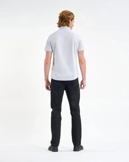 Light Mist Embroidered Crest Short-Sleeve Shirt