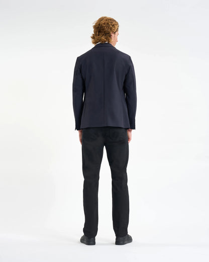 Midnight Navy Plaque-Detail Two-Piece Suit