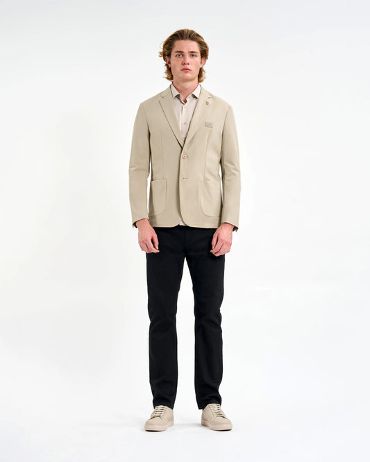 Stone Beige Plaque Blazer