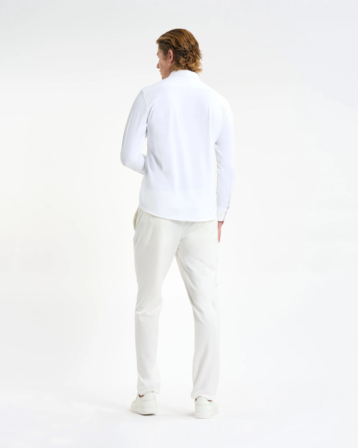 Chalk White Crest Long-Sleeve Shirt