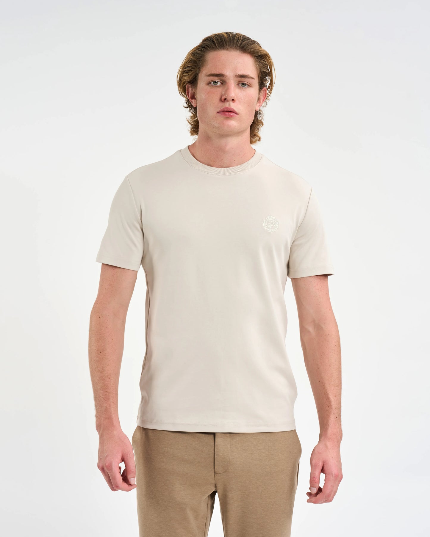 Parchment Emblem Cotton T-Shirt