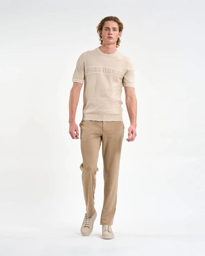 Oat Knit Crewneck Tee