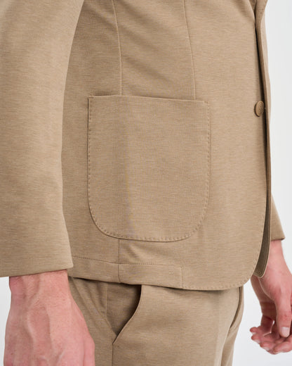 Warm Khaki Jersey Suit