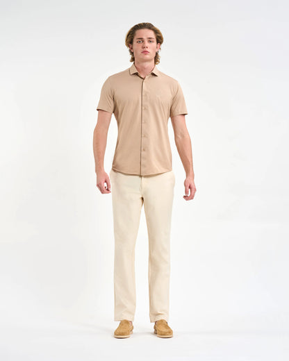 Camel Short-Sleeve Insignia Top