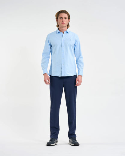 Monogram Cotton Button-Up