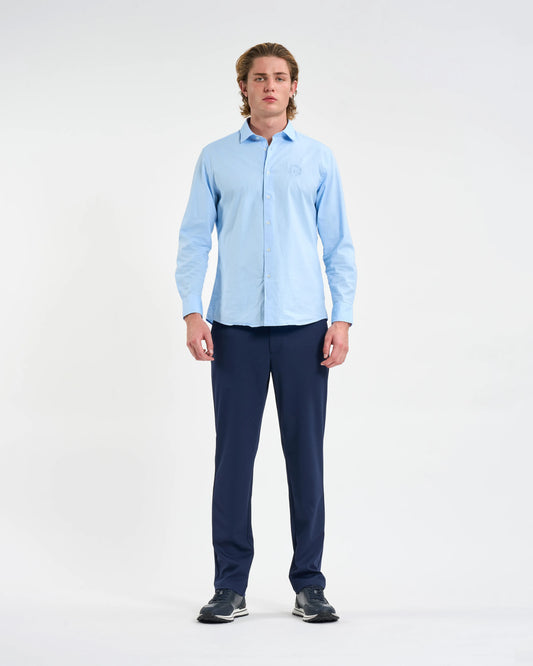 Monogram Cotton Button-Up