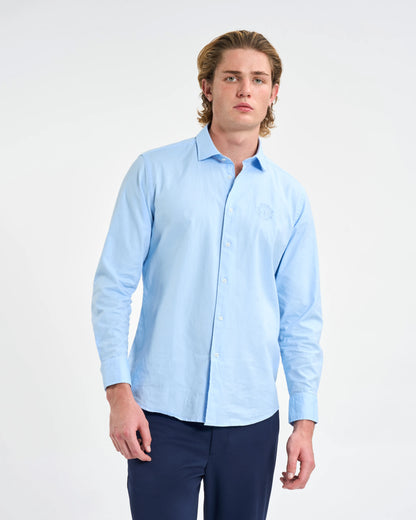 Monogram Cotton Button-Up