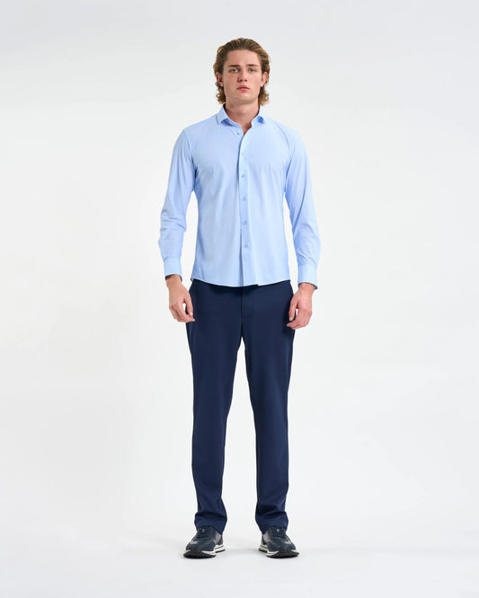Crest-Embroidered Long Sleeve Shirt