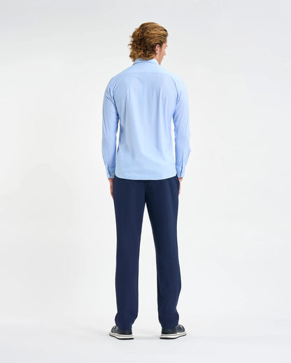 Crest-Embroidered Long Sleeve Shirt