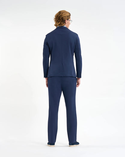 Navy Crest Patch Two-Piece Suit