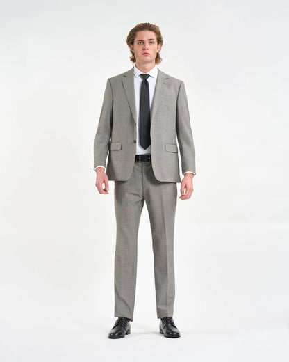 Dove Grey Micro-Check Two-Piece Suit