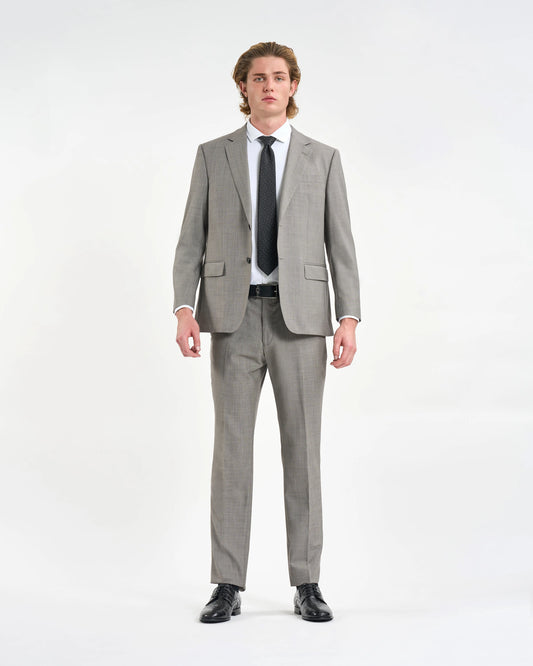 Dove Grey Micro-Check Two-Piece Suit