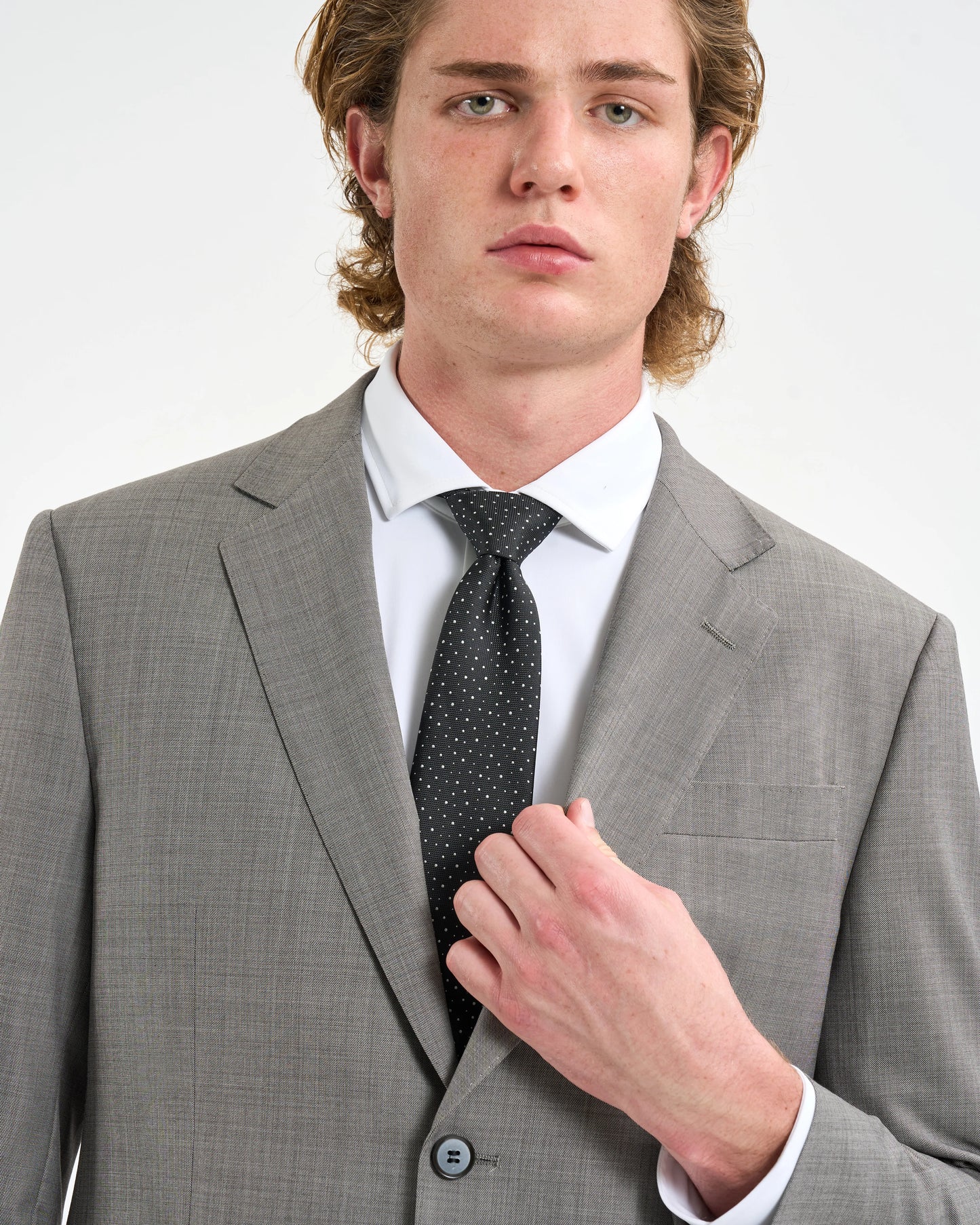 Dove Grey Micro-Check Two-Piece Suit