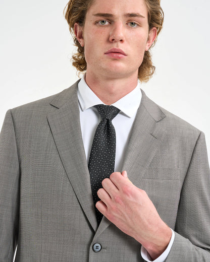 Dove Grey Micro-Check Two-Piece Suit